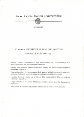Esperienze su temi fallimentari - STELLA MONFREDINI
