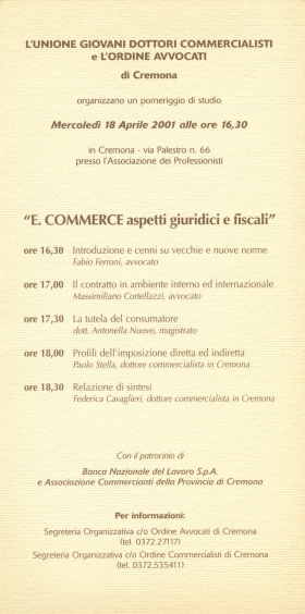 Profili dell'imposizione diretta ed indiretta. E-commerce - STELLA MONFREDINI